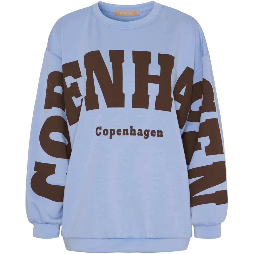 Marta du Chateau Hibiscus Copenhagen collegepaita - Sky Blue