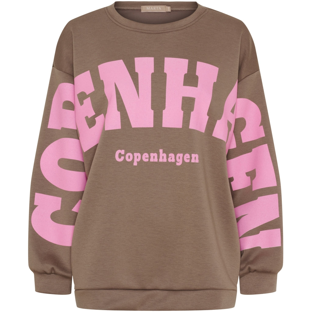 Marta du Chateau Hibiscus Sweatshirt - Fango