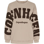 MARTA – Copenhagen collegepusero - Beige