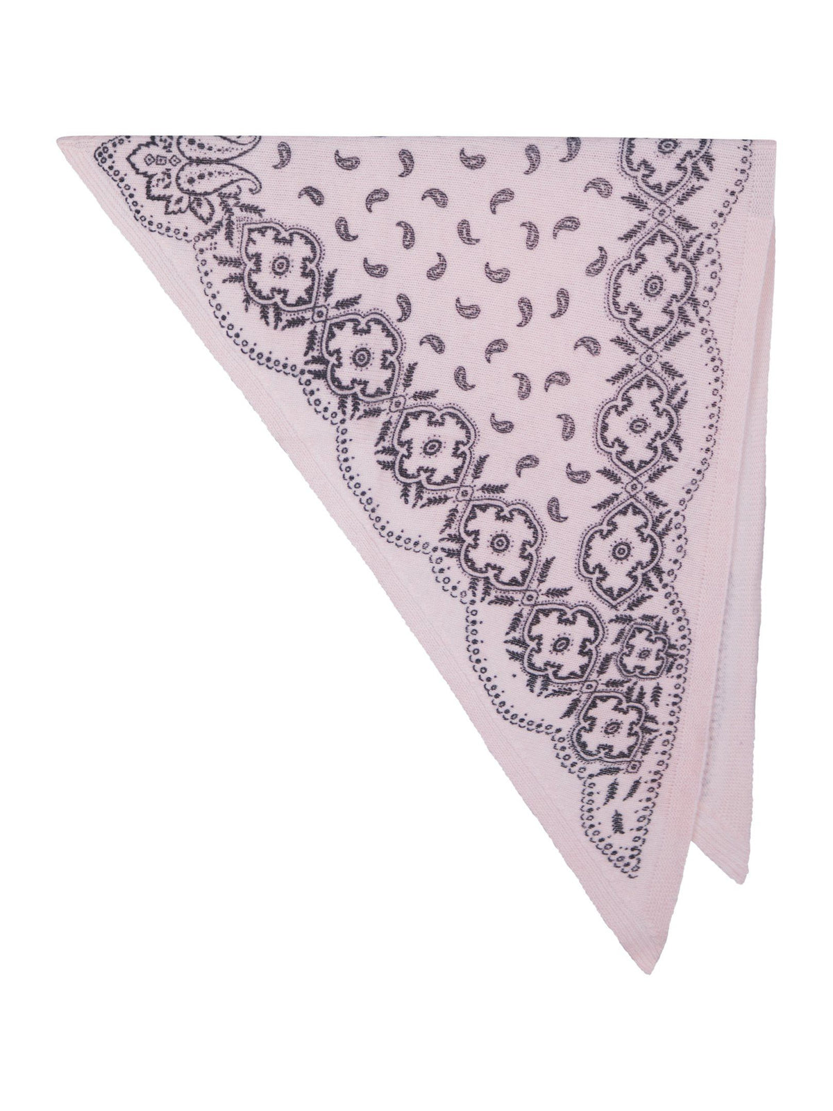 Lolana Paisley Knit Scarf - Powder