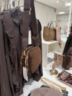 Selina & Co - Suede käsilaukku,Dark Coffee