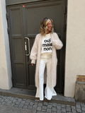 RORO MOHAIR - mohairneuletakki –  Champagne