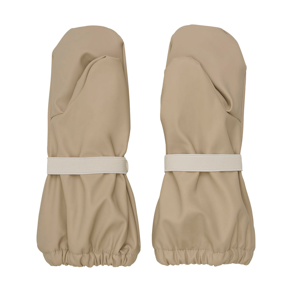 CeLaVi Padded PU-mittens - Kurahanskat - white pepper