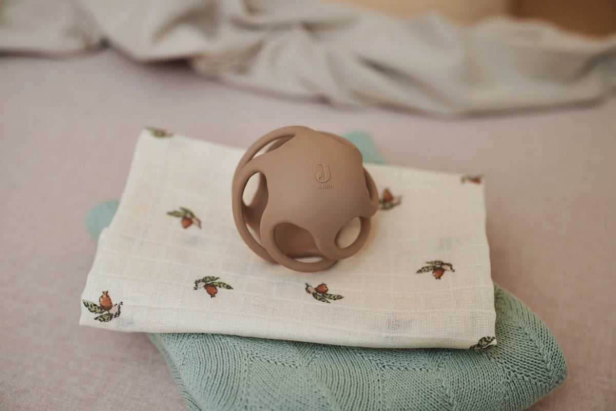 Jollein purulelu silikonipallo,beige