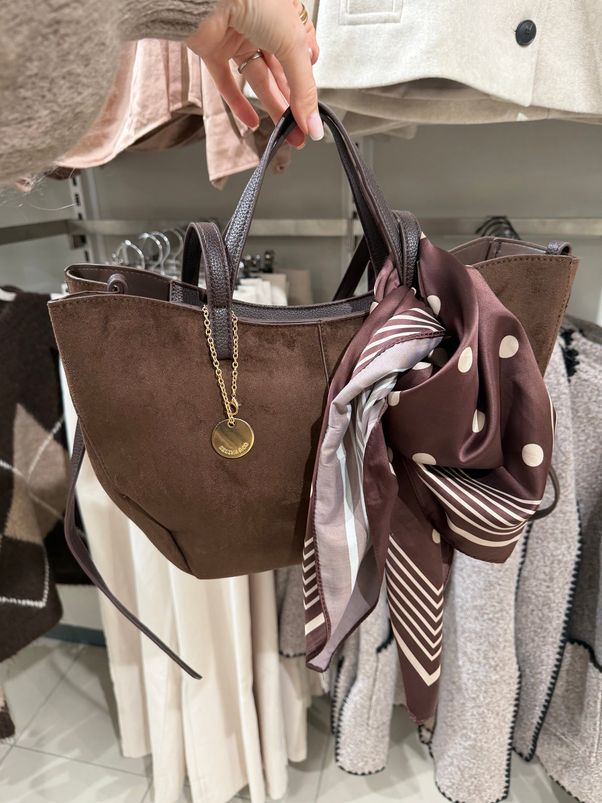 Selina&Co- shopper laukku – Coffee