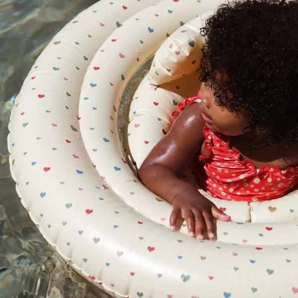 baby water ring - multi hearts - Luna Living