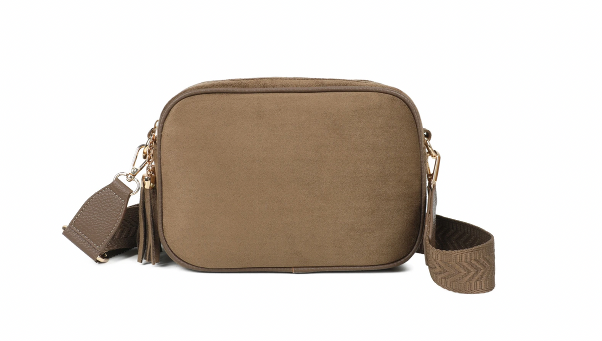 Selina & Co - Suede käsilaukku,taupe
