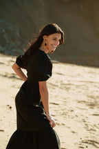Nakoa -naisten pellavamekko.Astrid Dress,Black