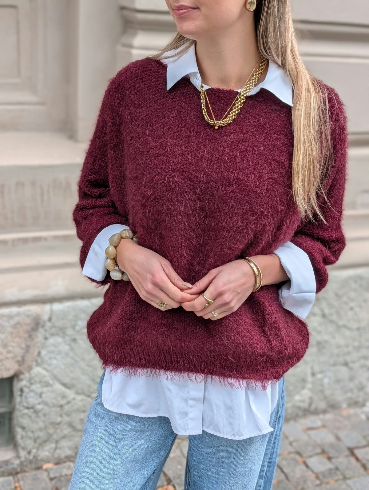 Marta – Anouk neulepusero, punainen