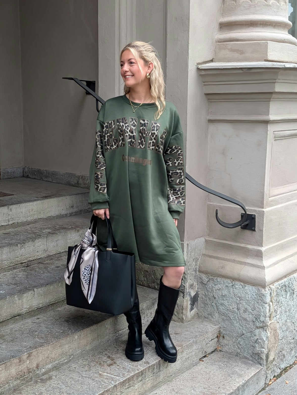 Marta du Chateau Cannes Dress - Military/Leo