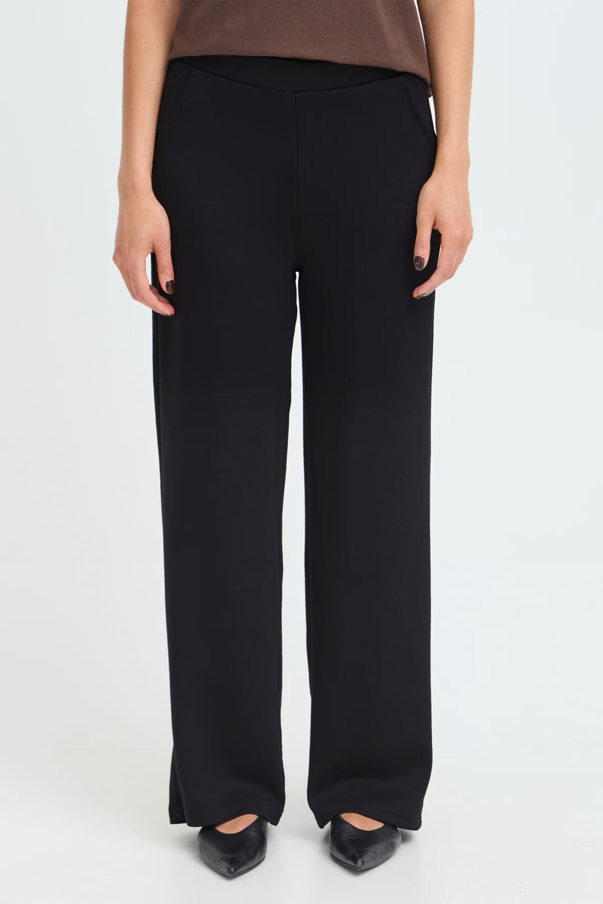 Fransa FRAURORA Casual Pants Black edestä